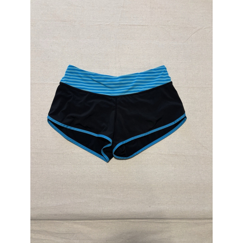 lululemon athletica Black and Blue Athletic Shorts